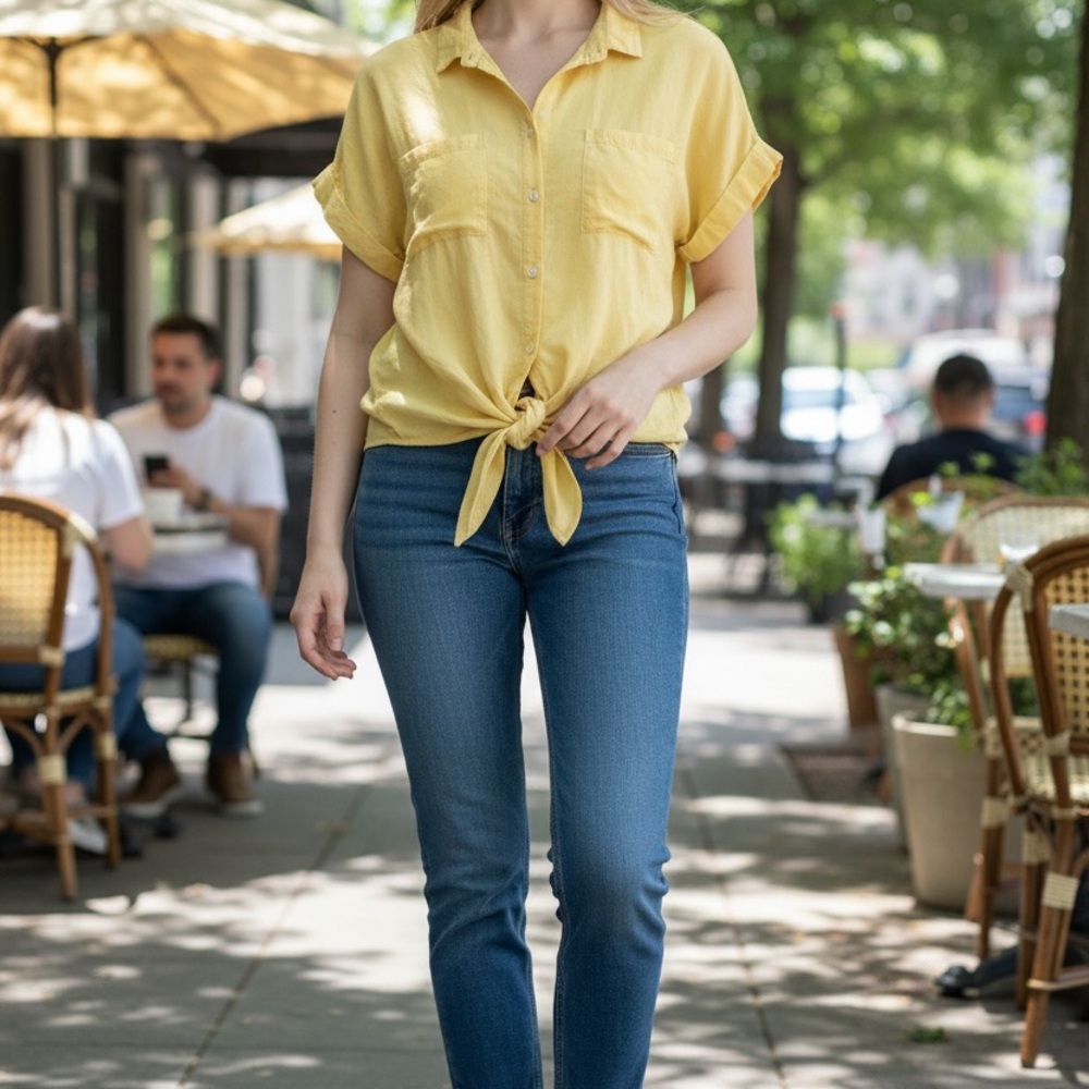 Velvet Soft Yellow Top